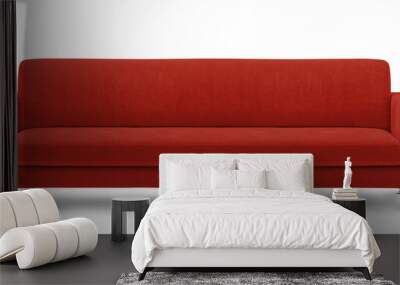 long sofa, bench on white background Wall mural