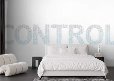 Control.Digital line vector design Wall mural