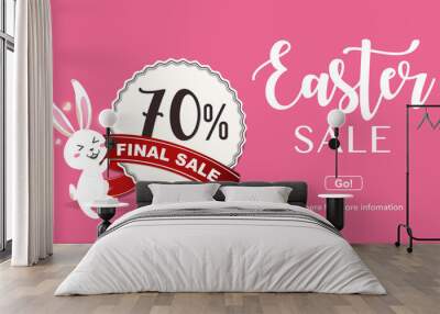 Easter sale banner background template Wall mural