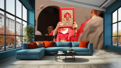 The bishop provides the Sacrament of Confirmation  Wall mural