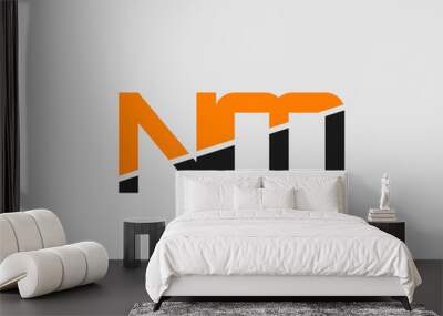 N and M logo vector
 Wall mural