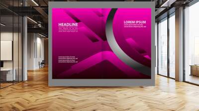 Vector empty bi-fold brochure print template design
 Wall mural