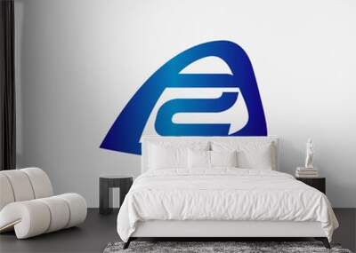 Vector sign number 2 logo
 Wall mural