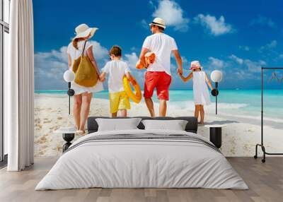 Family beach vacation Wall mural