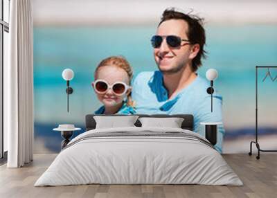 Father and daughter on vacation Wall mural