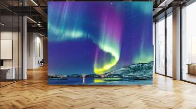 Northern lights Wall mural