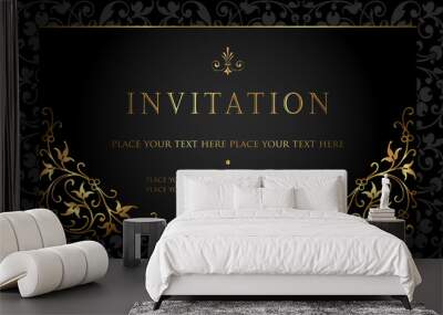 invitation card design Wall mural