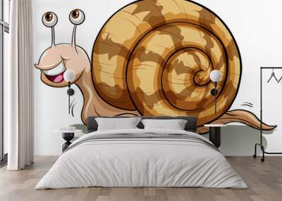 A slow snail Wall mural