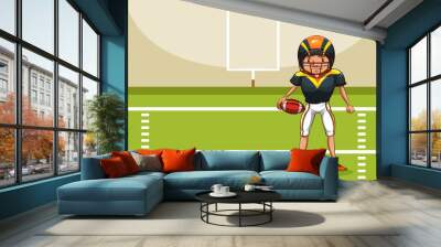 American football Wall mural