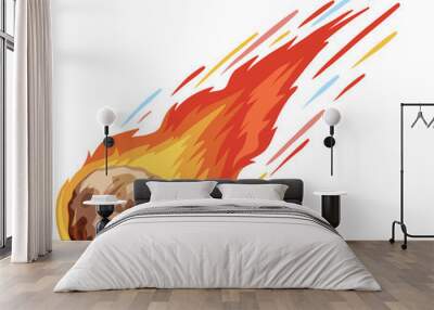 comet falling down fast Wall mural