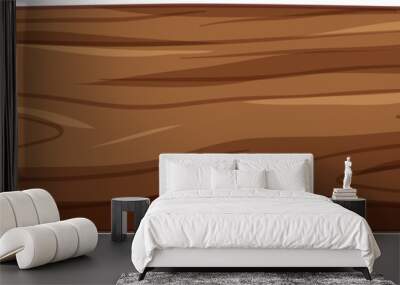 Wooden log isolated on white background Wall mural