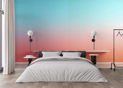 Gradient background with two complementary colors. Wall mural