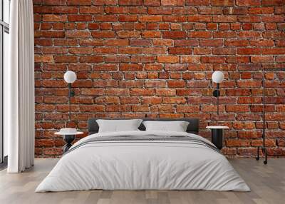 the old red brick wall Wall mural