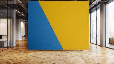 Blue and yellow colors sheets Wall mural