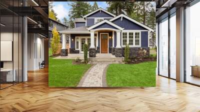 Beautiful, Newly Built Luxury Home Exterior Wall mural