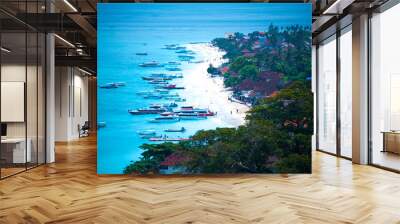 view of the bay of the island of nusa lembongan, bali, indonesia Wall mural