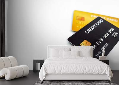 concept of finance, banking and credit cards, for use in financial matters. Wall mural