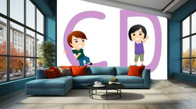 Children Alphabet Series Wall mural