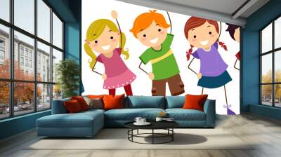 kids exercise Wall mural