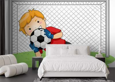 Soccer Goalkeeper Wall mural