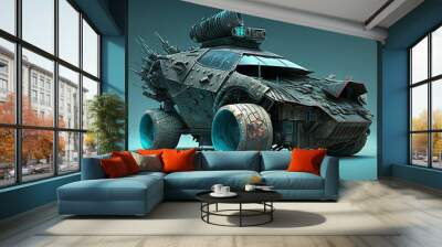 crash test,car, future, war, engine Wall mural