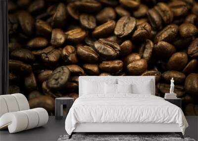 Coffee bean background Wall mural