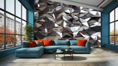 Chrome background Wall mural