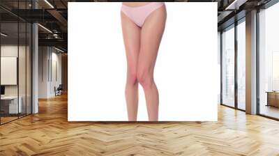  Beauty concept. Perfect female legs and body wearing high heels. Wall mural