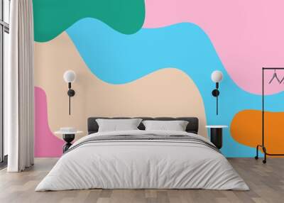 Abstract and colorful aesthetic background  Wall mural