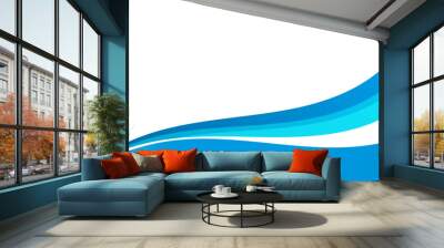 Abstract blue and white business banner background	 Wall mural