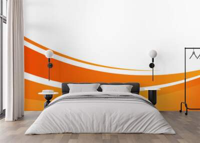 abstract business banner background with orange gradient color Wall mural