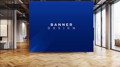 Abstract business web banner template. blue geometric banner background Wall mural