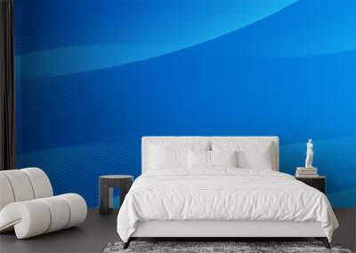 Abstract modern background gradient color. blue gradient with dynamic wave and line curve. Wall mural