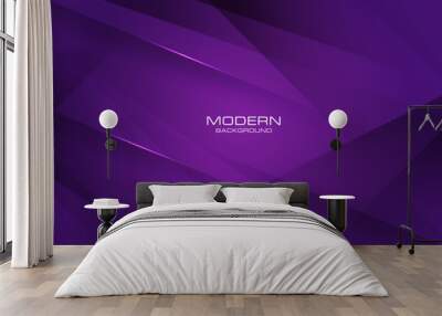 abstract purple vector background with modern futuristic style Wall mural