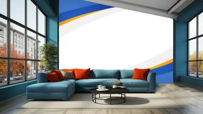 business banner background with orange and blue color	 Wall mural