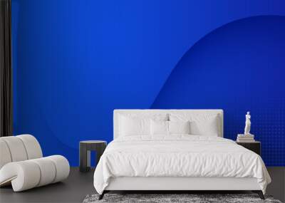 Minimal blue gradient vector background. Dynamic shapes composition. Vector illustration	 Wall mural