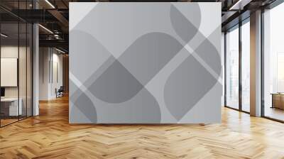 White and Grey graphic design Banner Pattern background template. Wall mural