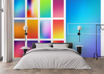 Soft color gradients background Wall mural