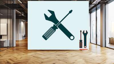 Tools icon isolated Wall mural