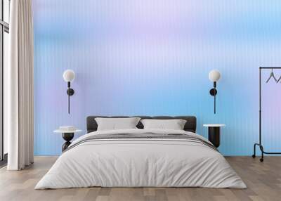 Soft blue and purple gradient background template.Ribbed glass effect texture.Vector abstract wave glass background. The texture of the wavy glass background. The blurry, bright backdrop for a banner. Wall mural