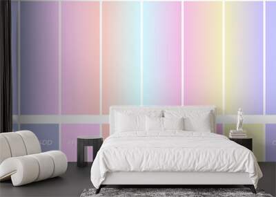 stylish pastel gradient set color pick pastel pallete set Wall mural