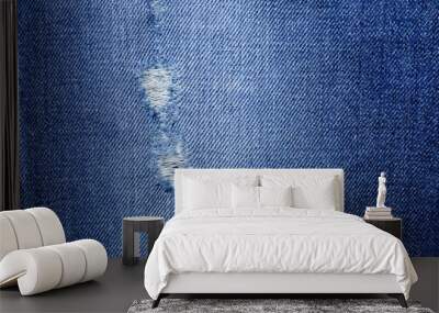 blue jean texture Wall mural