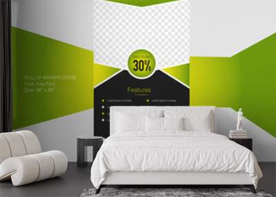 Innovative Real estate Roll up banner with shapes Set of Real estate roll up banner template Wall mural