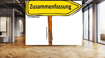 Zusammenfassung... Wall mural