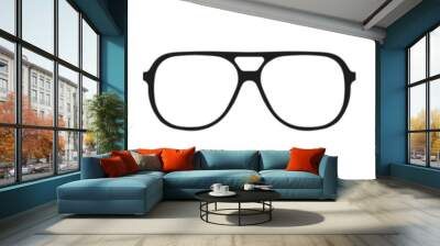 A set of glasses isolated. Vector glasses model icons. Wall mural