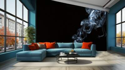 generic smoke on the black  Wall mural