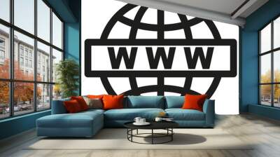 Website icon.Vector www icon. Wall mural