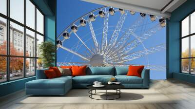 White ferris wheel Wall mural