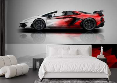 Car wrap design with diamond stone camouflage concept Wall mural