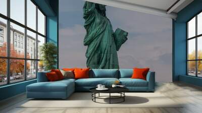 Postcard from New York: Statue of Liberty, Liberty Island Wall mural